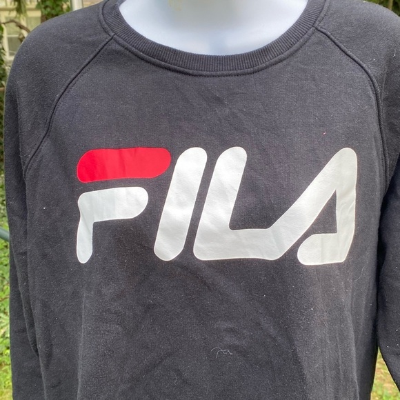 Fila Black Sweatshirt with Logo - Picture 3 of 6